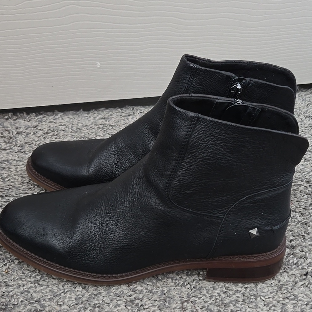 Franco Sarto Hero Black Leather Chelsea Boots Size 9.5 - Picture 3 of 11